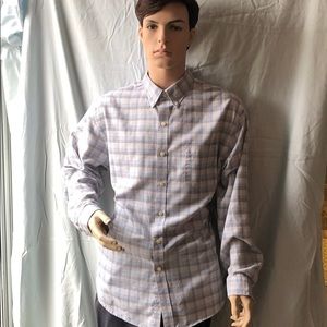 VanHeusen classic fit 17-17 1/2 plaid button down